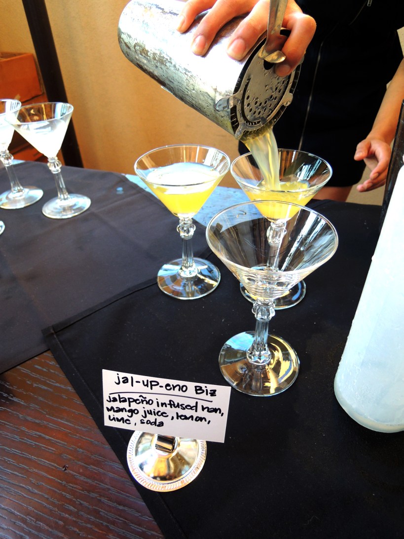 Jalapeno & mango cocktails at Harney Sushi