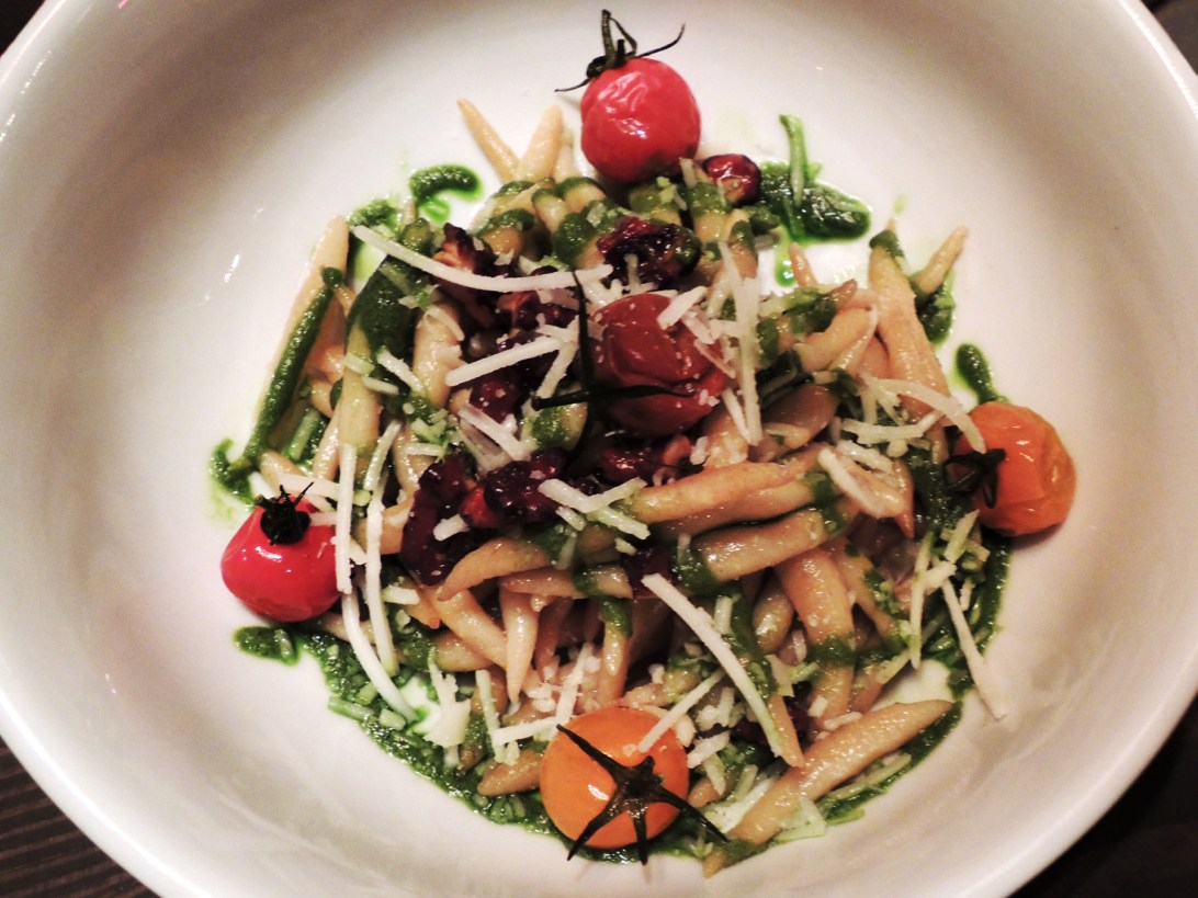 Trofie handrolled pasta