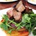 Open face steak sandwich