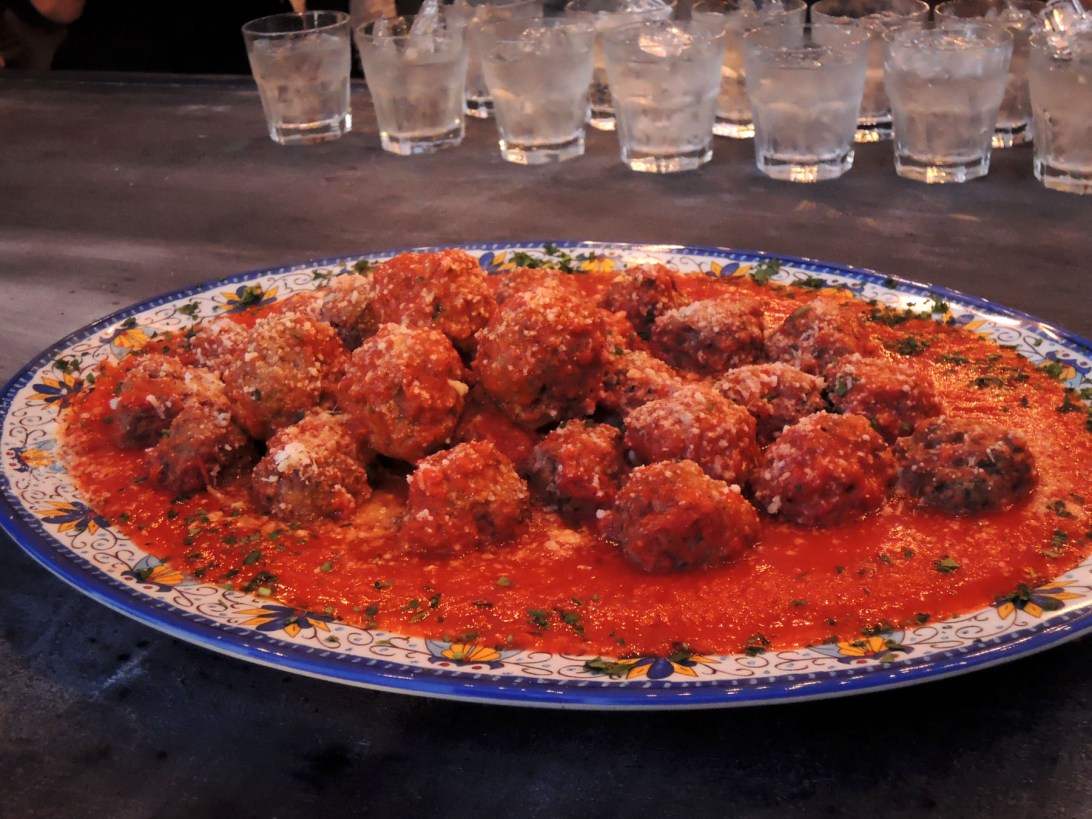 Meatballs at Buona Forchetta Dishcrawl San Diego