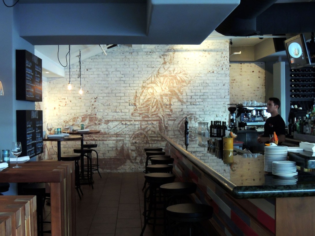 Interior bar at Iberico Spanish Bistro